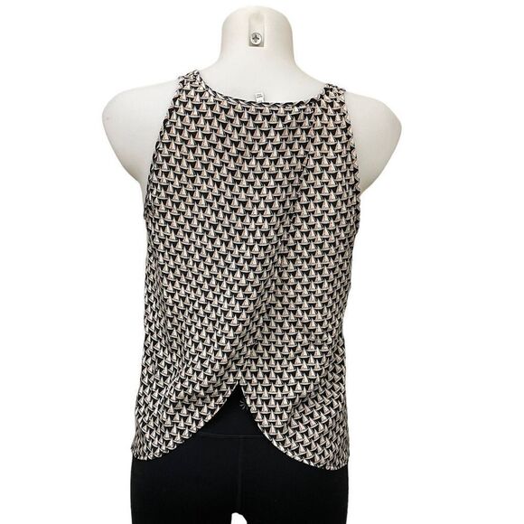 JOIE 100% Silk‎ Crossover Back Tank Top, Sailboat Print lightweight size XS - Picture 2 of 8